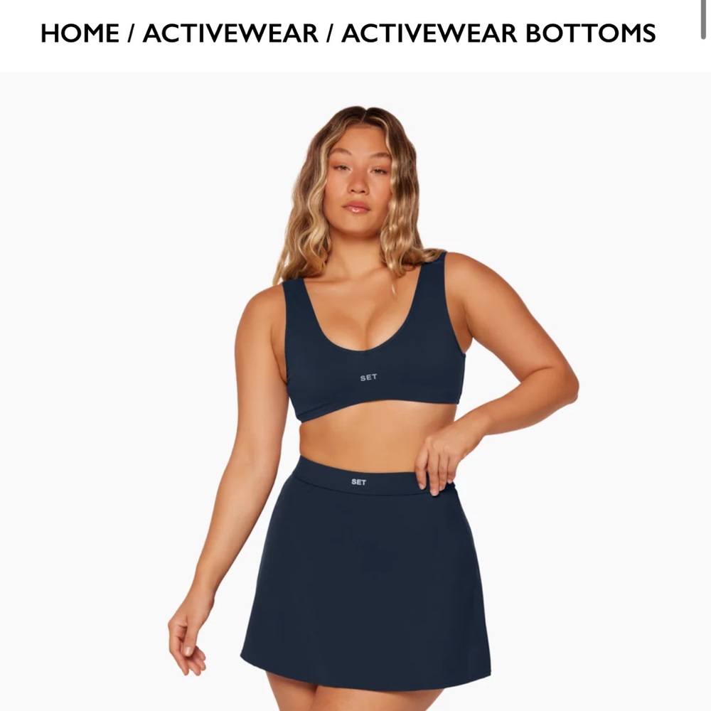 SET Active Navy Blue Active Skort